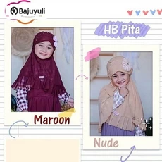 Jilbab Anak Syari TPQ Umur 6 Tahun