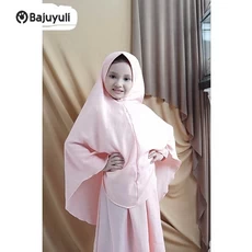 Gamis Hitam Anak Syari Umur 9 Tahun