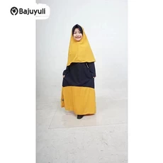 Gamis Anak Bahan Moscrepe Santri Umur 10 Tahun