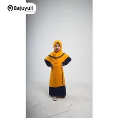 Gamis Anak Bahan Wolfis Niqab Reseller