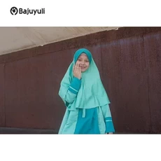 Gamis Hitam Anak Perempuan TPQ Umur 12 Tahun