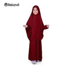 Gamis Anak Warna Hijau Botol Santri Grosir