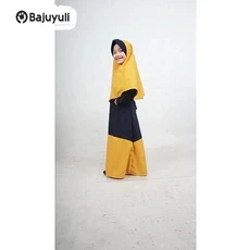 Gamis Anak Warna Putih Ngaji Umur 10 Tahun