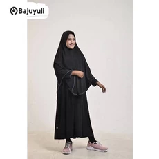Gamis Anak Warna Hitam Cadar Remaja