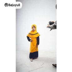 Gamis Anak Bahan Moscrepe Warna Putih Terbaru