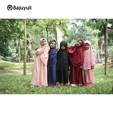 Gamis Anak Bahan Wolfis Syari Umur 10 Tahun