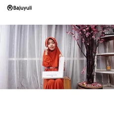 Gamis Hitam Anak Niqab Umur 7 Tahun