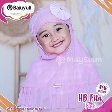 Baju Muslim Anak Putih Niqab Umur 5 Tahun