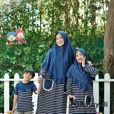 Gamis Anak Warna Hijau Botol Polos ABG