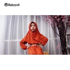 Gamis Anak Putih Warna Hitam Reseller