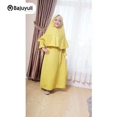 Gamis Anak Kombinasi 2 Warna Ngaji Anak Tanggung