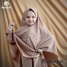 Gamis Jeans Anak Perempuan Polos Ecer