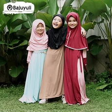 Gamis Anak Bahan Moscrepe Pesantren Umur 6 Tahun