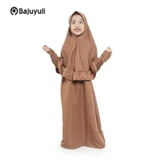 Gamis Anak Kombinasi Kotak Santri Ecer