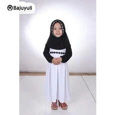 Gamis Anak Polos TPA Ecer