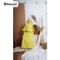 Jual Baju Muslim Anak Perempuan Lucu Santri Umur 12 Tahun