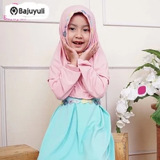 Jual Baju Muslim Anak Perempuan Lucu MTS Umur 9 Tahun