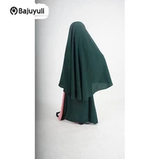 Gamis Putih Anak Perempuan Niqab Umur 5 Tahun