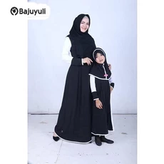 Jilbab Anak Syari Warna Hitam Reseller