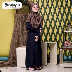 Baju Gamis Hitam Anak TPA Umur 8 Tahun