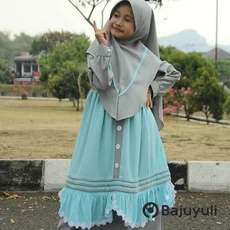 Gamis Anak Bahan Moscrepe TPQ Umur 5 Tahun