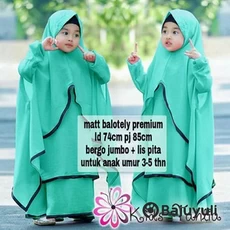 Jual Baju Muslim Anak Perempuan Lucu Cadar Umur 6 Tahun