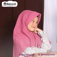 Gamis Anak Warna Navy Niqab Anak Tanggung