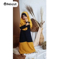 Gamis Anak Bahan Moscrepe Pesantren Umur 12 Tahun