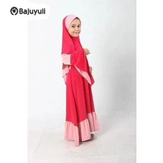 Gamis Anak Bahan Moscrepe Seragam Umur 12 Tahun