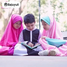 Baju Muslim Anak Putih Syari Ecer