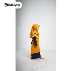 Gamis Anak Hijau Botol Santri ABG