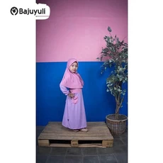 Gamis Anak Warna Hitam Pesantren Umur 9 Tahun