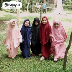 Gamis Anak Warna Navy Murah Tanggung