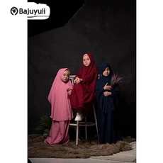 Gamis Anak Warna Navy Santri Ecer