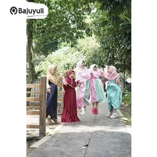 Gamis Anak Warna Navy Syari Tanggung