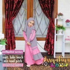 Gamis Hitam Anak Lebaran Umur 5 Tahun