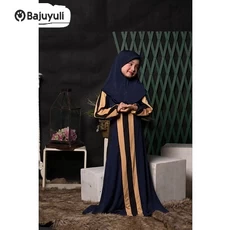 Gamis Anak Warna Navy SMP Umur 7 Tahun