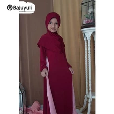 Gamis Monalisa Anak Warna Putih Anak Tanggung