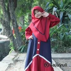 Gamis Jeans Anak Perempuan MTS Anak Tanggung