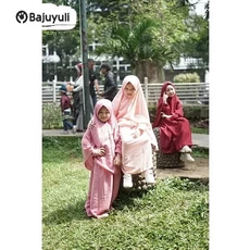 Gamis Anak Hijau Botol Murah ABG