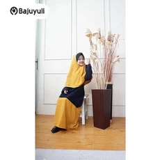 Gamis Anak Warna Putih TPQ Umur 11 Tahun