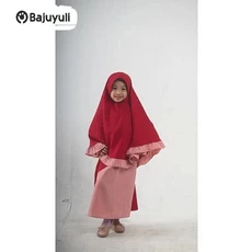 Gamis Anak Bahan Moscrepe TPQ Umur 7 Tahun