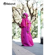 Jual Baju Muslim Anak Perempuan Lucu Lebaran Ecer