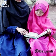 Gamis Anak Warna Hijau Botol Seragam Umur 10 Tahun