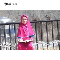 Gamis Anak Warna Navy SMP Umur 12 Tahun