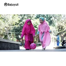 Gamis Putih Anak Niqab Umur 10 Tahun