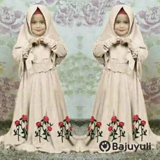 Jual Baju Muslim Anak Perempuan Lucu Warna Hitam Reseller