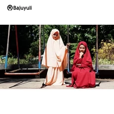 Gamis Putih Anak Niqab Umur 8 Tahun