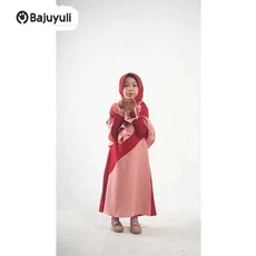 Gamis Anak Bahan Moscrepe SD Umur 13 Tahun