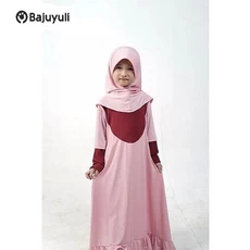 Gamis Putih Anak Santri Umur 6 Tahun